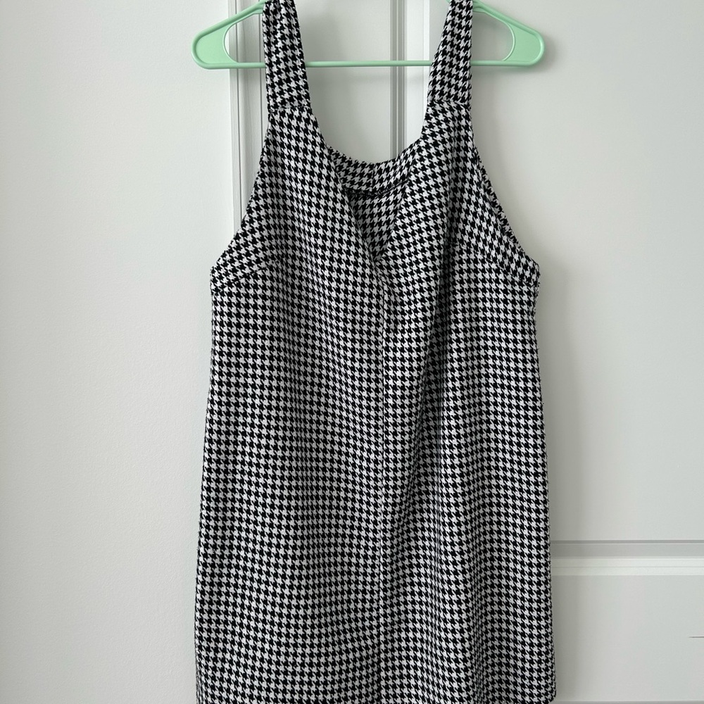 Houndstooth Jumper Dress